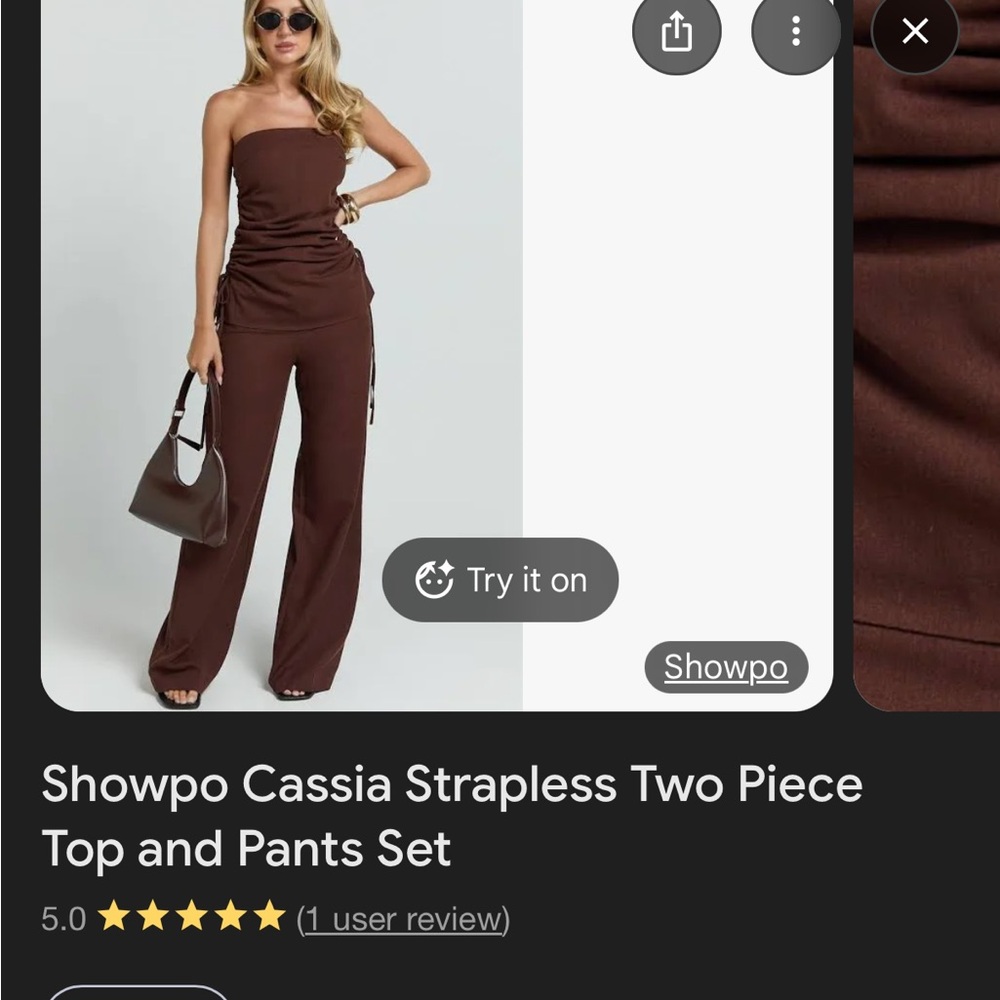 Showpo cassia set NWT